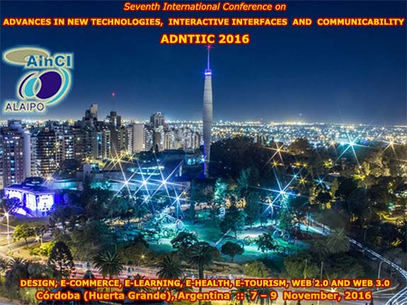 7th International Conference on ADNTIIC 2016 :: Córdoba, Argentina :: 7 - 9 November, 2016