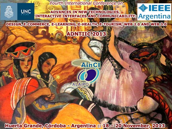 4th International Conference on ADNTIIC 2013 :: Córdoba, Argentina :: 18 - 20 November, 2013